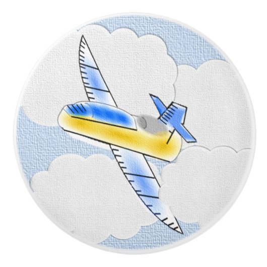 Flugzeug Keramikknauf (Vorderseite)