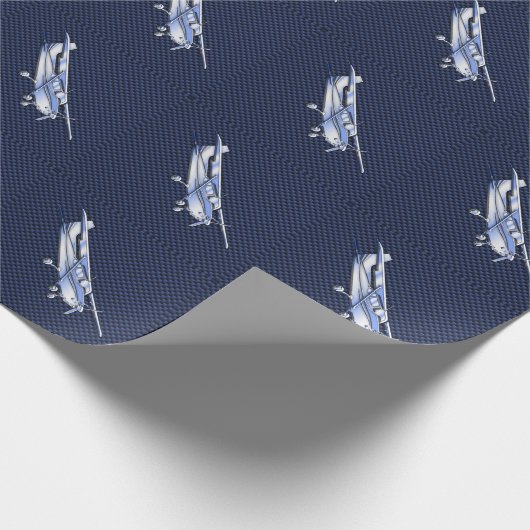 Flugzeug-klassische Geschenkpapier (Ecke)