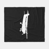 Flugzeug-klassischer Fleecedecke (Vorderseite (Horizontal))