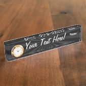 Flugzeug-klassischer Namensplakette (Seite)