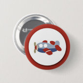 Flugzeug-Knopf Button (Vorne & Hinten)