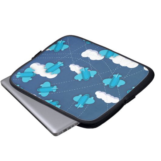 Flugzeug Laptopschutzhülle (Vorne Knopf)