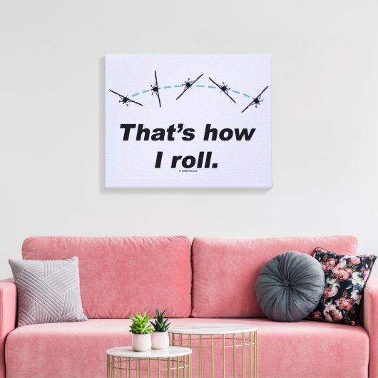 Flugzeug Leinwanddruck (Insitu (Wohnzimmer))