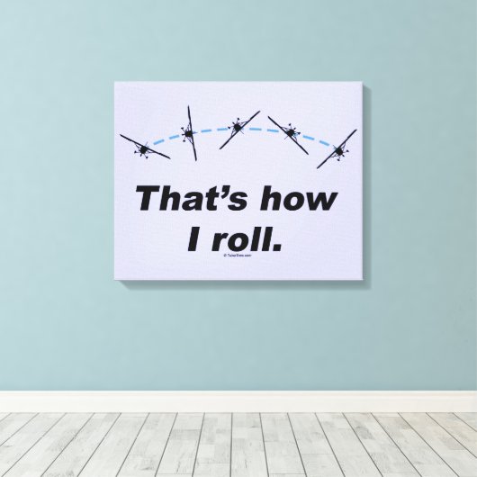 Flugzeug Leinwanddruck (Insitu (Holzboden))