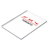 Flugzeug Light Color von Toronto Canada Notizblock (Linke Seite)