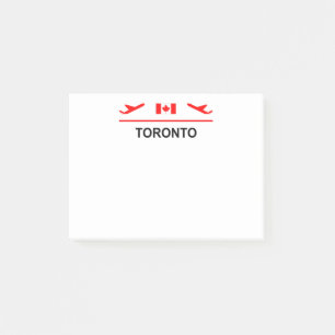Flugzeug Light Color von Toronto Canada Post-it Klebezettel