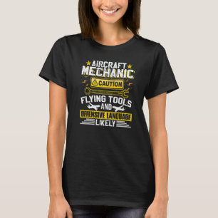 Flugzeug-Luftfahrt-Flugzeugmechaniker T-Shirt