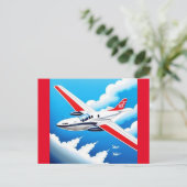 Flugzeug Luftfahrt Postkarte (Stehend Vorderseite)