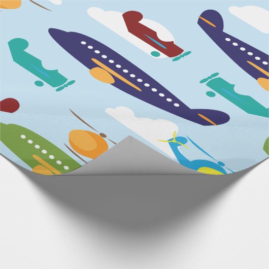 Flugzeug-Luftfahrt-Thema-Geschenk-Verpackung Geschenkpapier (Ecke)