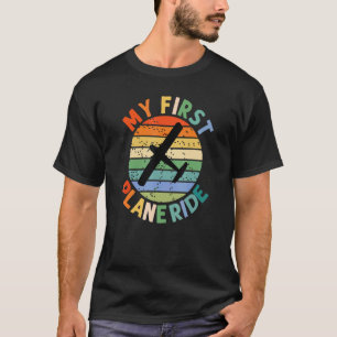 Flugzeug-Luftfahrtmechaniker Retro Meine erste Flu T-Shirt