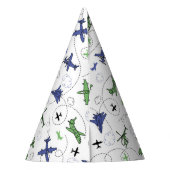 Flugzeug Luftfahrzeug Geburtstagspartei Partyhütchen (Rückseite)