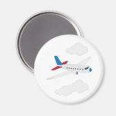 Flugzeug Magnet (Vorderseite/Rückseite)