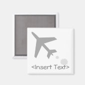 Flugzeug Magnet (Vorderseite/Rückseite)