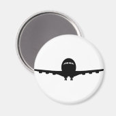 Flugzeug Magnet (Vorderseite/Rückseite)