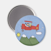 Flugzeug Magnet (Vorderseite/Rückseite)