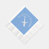 Flugzeug mit blauer Personalisiert geprägter Prägu Serviette (Ecke)
