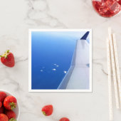 Flugzeug mit Flug im Sky-Foto Serviette (Beispiel)