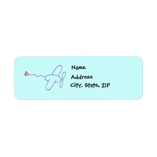 Flugzeug mit Herz (Vorne)