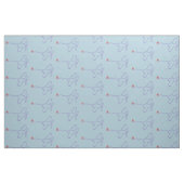 Flugzeug mit Herz Stoff (Fat Quarter (45,7 x 55,9 cm))
