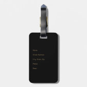 Flugzeug mit Ihren Initial- oder Flughafencode Gepäckanhänger (Rückseite vertikal)