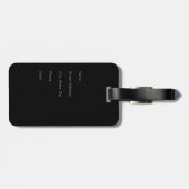 Flugzeug mit Ihren Initial- oder Flughafencode Gepäckanhänger (Rückseite horizontal)