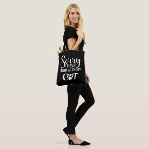 Flugzeug mit meiner Katze got Tasche