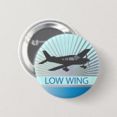 Flugzeug mit niedrigem Flügel Button (Vorne & Hinten)
