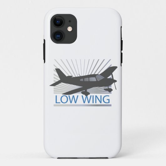 Flugzeug mit niedrigem Flügel Case-Mate iPhone Hülle (Rückseite)