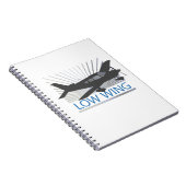 Flugzeug mit niedrigem Flügel Notizblock (Rechte Seite)