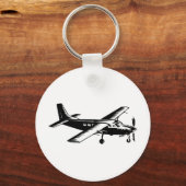 Flugzeug mit Propeller-Flugzeug Schlüsselanhänger (Vorderseite)
