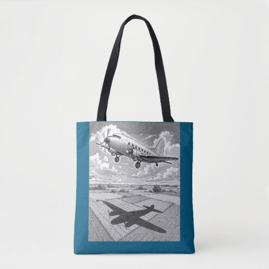 Flugzeug mit Schatten Tasche (Vorderseite)