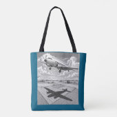 Flugzeug mit Schatten Tasche (Rückseite)