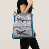 Flugzeug mit Schatten Tasche (Von Nahem)