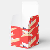 Flugzeug mit Vintagem WPA farbenfroh Geschenkschachtel (Geöffnet)