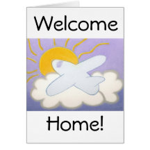 Flugzeug mit Zuhause