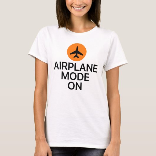 Flugzeug-Modus an für Reisenden T-Shirt (Vorderseite)
