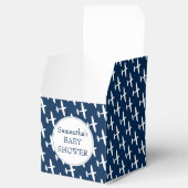 Flugzeug Muster ı Baby Dusche Party Geschenkschachtel (Geöffnet)