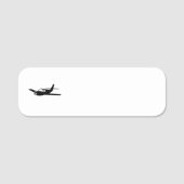 Flugzeug Namensschild (Vorderseite)