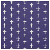 Flugzeug Navy Blue White Stoff (Muster)