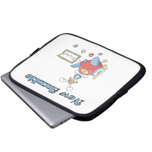 Flugzeug Neue Tante Boy T - Shirt und Geschenke Laptopschutzhülle (Vorne Knopf)