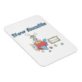 Flugzeug Neue Tante Boy T - Shirt und Geschenke Magnet (Rechte Seite)