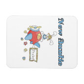 Flugzeug Neue Tante Boy T - Shirt und Geschenke Magnet (Horizontal)