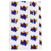 Flugzeug Niedlich farbiger Cartoon Kinder Flugzeug Mittlere Geschenktüte (Vorderseite)