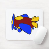 Flugzeug Niedlich farbiger Cartoon Kinder Flugzeug Mousepad (Mit Mouse)