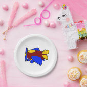 Flugzeug Niedlich farbiger Cartoon Kinder Flugzeug Pappteller (Party)