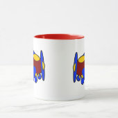 Flugzeug Niedlich farbiger Cartoon Kinder Flugzeug Tasse (Zentrum)