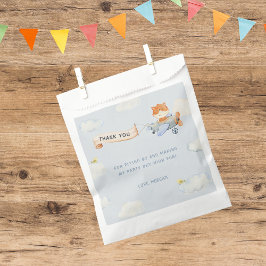 Flugzeug Niedlich Fox Geburtstagsparty Geschenktütchen