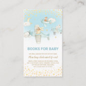 Flugzeug Niedliche Tiere Junge bringen ein Buch Begleitkarte (Vorderseite)