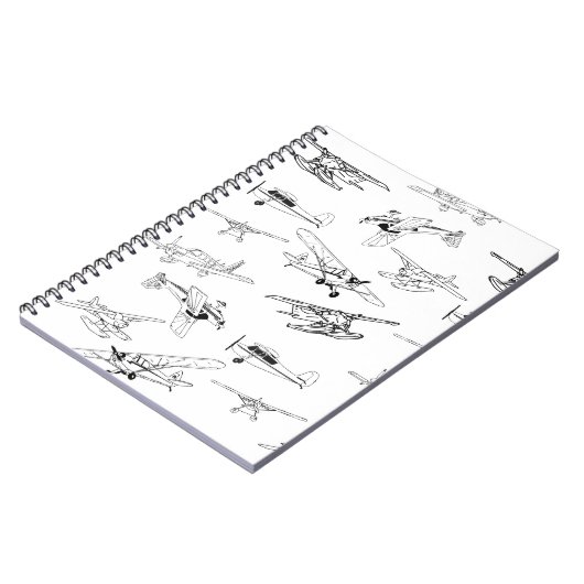 Flugzeug-Notebook Notizblock (Linke Seite)