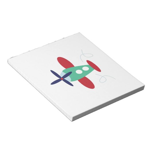 Flugzeug Notizblock (angewinkelt)